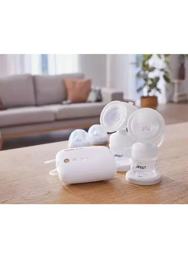 240V Silicone Double Electric Breast Pump Cordless SCF398/11 (L11 x W28 x H20)cm