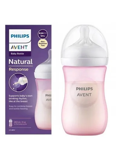 1m+ 260ml Polypropylene Natural Baby Bottle SCF034/17