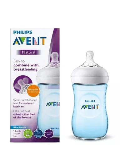 1m+ 260ml Polypropylene Natural Baby Bottle SCF035/17