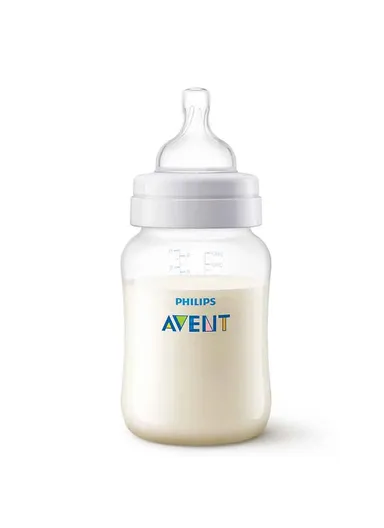 1m+ 260ml Polypropylene Anti-Colic With AirFree Vent Feeding Bottle Single Pack SCF813/14