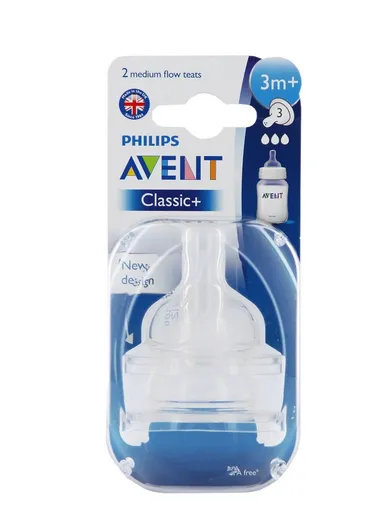 3m+ 2 Silicone Classic+ Teats Meduim Flow SCF633/27