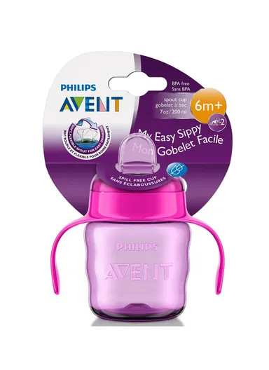 6M+ 200ML Easy Sip Cup SCF551/03 Red &amp; Purple