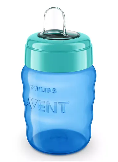 12M+ 260ML Easy Sip Cup With Silicone Teat SCF553/05 Green &amp; Blue