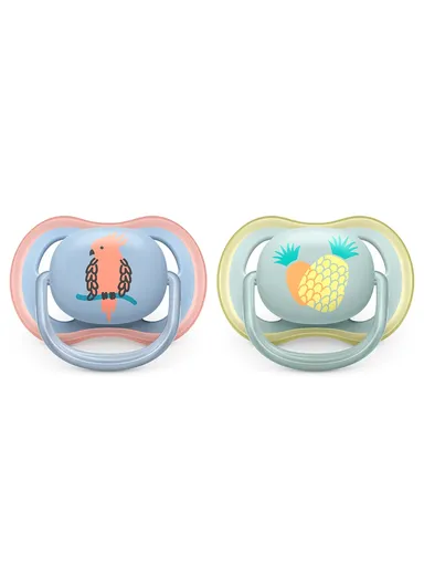 0-6m 2 Silicone Ultra Air Soothers SCF085/14