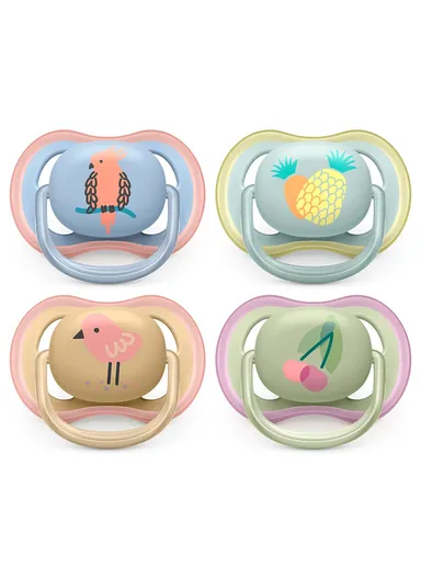 0-6m 2 Silicone Ultra Air Soothers SCF085/14