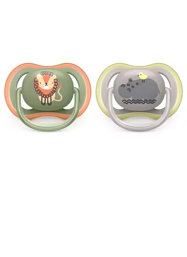 6-18m 2 Silicone Ultra Soft Deco Soothers SCF085/19 - Mix