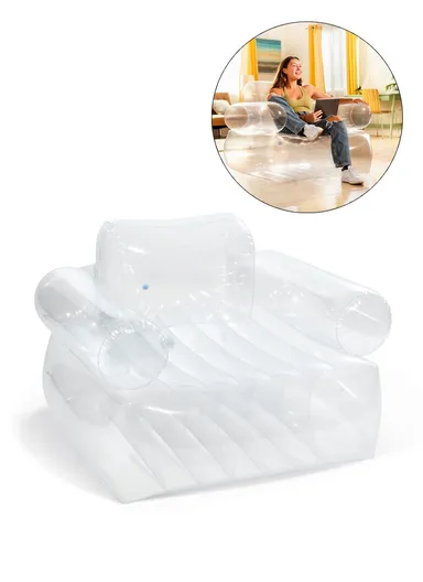 Transparent Soft Inflatable Arm Chair 66502NP (L1.09 x W1.07 x H0.79)m