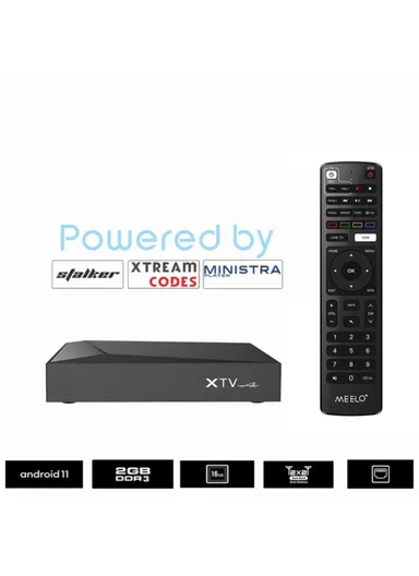 XTV Air HD 4K Android TV Box 2GB+16GB Network Set Top Box with Infrared Remote Controller (L10 x W10 x H1.81)cm