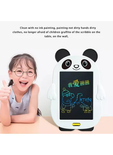 Panda Shaped LCD Writing Tablet with One-key Lock Screen Kids' Doodle Board &amp; Drawing Pad