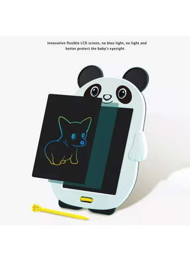 Panda Shaped LCD Writing Tablet with One-key Lock Screen Kids' Doodle Board &amp; Drawing Pad