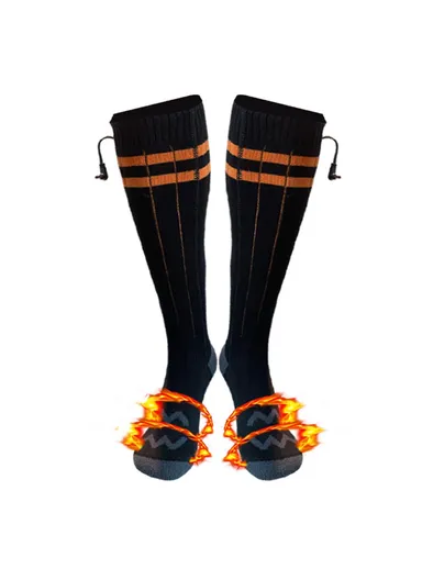 1 Pair Winter Boot Heated Socks Warm Socks Electric Heating Socks for Fishing Camping Hiking