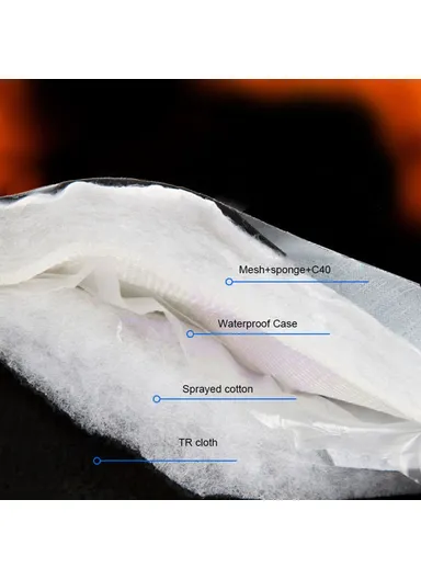 1 Pair Touch Screen Electric Thermal Gloves Winter Waterproof Heating Hand Warmer for Snowboard Cycling Ski with Battery