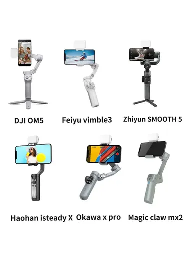 LED Gimbal Light Camera Fill Light 2500K-6500K Photography Photo Lighting (L5 x W3.3 x H2.1)cm