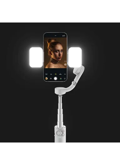 LED Gimbal Light Camera Fill Light 2500K-6500K Photography Photo Lighting (L5 x W3.3 x H2.1)cm