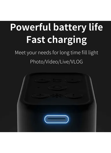 LED Gimbal Light Camera Fill Light 2500K-6500K Photography Photo Lighting (L5 x W3.3 x H2.1)cm