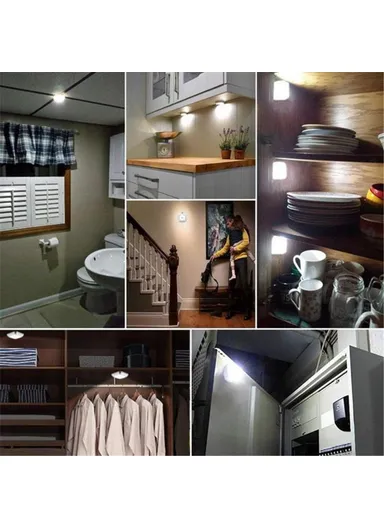 3-Pcs Triangle Motion Sensor LED Night Light Stylish and Smart Bedside Illumination (L9.2 x W9.2 x H2.3)cm - White Light