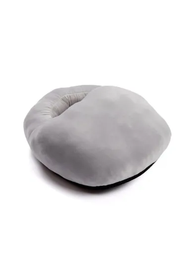 Electric Heated Foot Warmer USB Plush Cushion Foot Heater Heating Pad - Light Grey