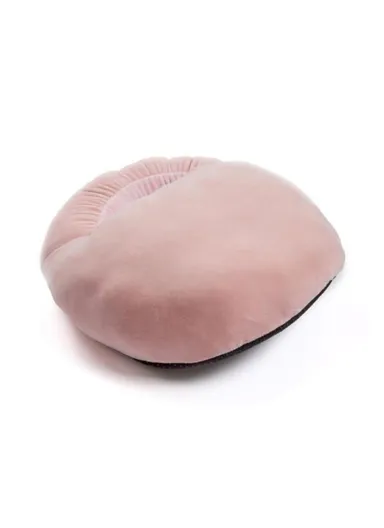 Electric Heated Foot Warmer USB Plush Cushion Foot Heater Heating Pad - Light Pink