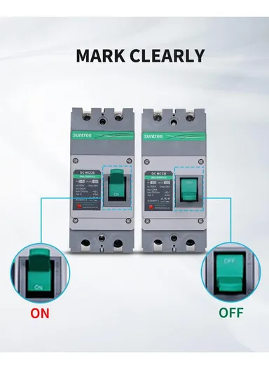 140A 2P DC High-Quality Circuit Breaker SM8-250HPV/2 (L9 x W8.6 x H20)cm