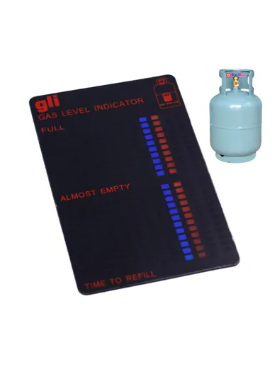 Fuel Gas Tank Level Indicator Magnetic Gauge Caravan Bottle Temperature Measuring Stick (L6.3 x W10)cm