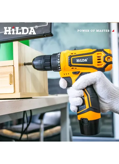 21V Rechargeable Cordless Woodworking Electric Drill &amp; Screwdriver With Two Speed Modes - EU Plug