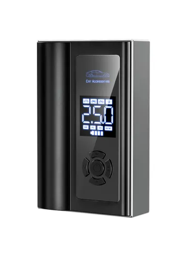 12V 106W 7800mAh Multifunctional Car Jump Starter Digital Display Tire Inflator LED Flashlight Phone Power Bank (L17.5 x W11.5 x H5.8)cm - Black