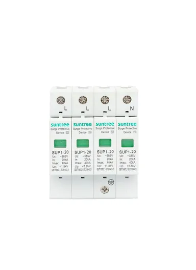 385V AC 4P 10-20KA Surge Lighting Protector Device SUP1-20 (L6 x W7 x H9)cm
