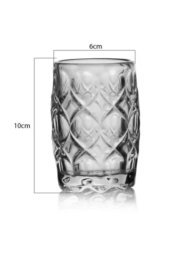 170ml 6 Pcs High-Quality Drink Glass Set BM6199YD (D6 x H10)cm