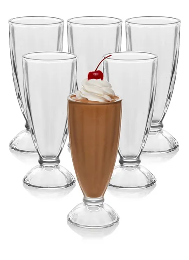 350ml 6 Pcs Drinking Glass Cups Set BMIC-18(D8 x H19)cm