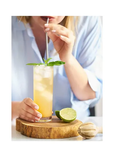 315ml 6 Pcs Glass Cup Suitable For Drinking Water &amp; Juice 65153 (D6.5 x H15.3)cm