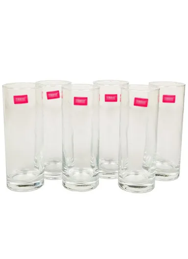 315ml 6 Pcs Glass Cup Suitable For Drinking Water &amp; Juice 65153 (D6.5 x H15.3)cm