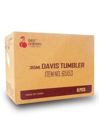 315ml 6 Pcs Glass Cup Suitable For Drinking Water &amp; Juice 65153 (D6.5 x H15.3)cm