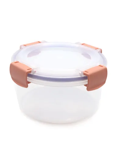  1050ML Plastic Food Container Airtight With Closing Tabs Microwave, Freezer, &amp; Dishwasher Safe dm-118 (D18 x H9)cm
