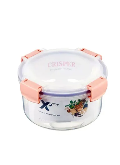  1050ML Plastic Food Container Airtight With Closing Tabs Microwave, Freezer, &amp; Dishwasher Safe dm-118 (D18 x H9)cm
