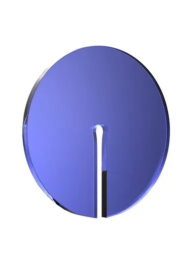 Acrylic Coaster Pad Kitchen Dining Table Anti-scalding Water Tea Coffee Cup Mat (D10 x H5)cm - Blue