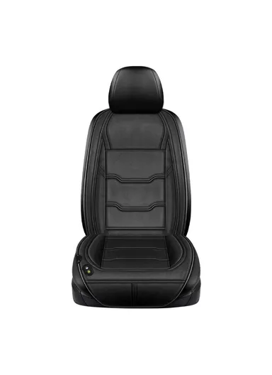 12V / 24V Car Seat Heater Cushion Winter Keep Warmer Heating Cover Pad (L120 x W38)cm - Black