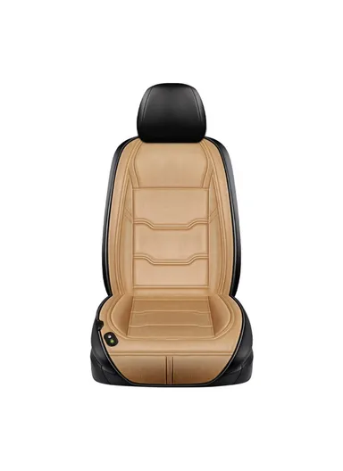 12V / 24V Car Seat Heater Cushion Winter Keep Warmer Heating Cover Pad (L120 x W38)cm - Beige