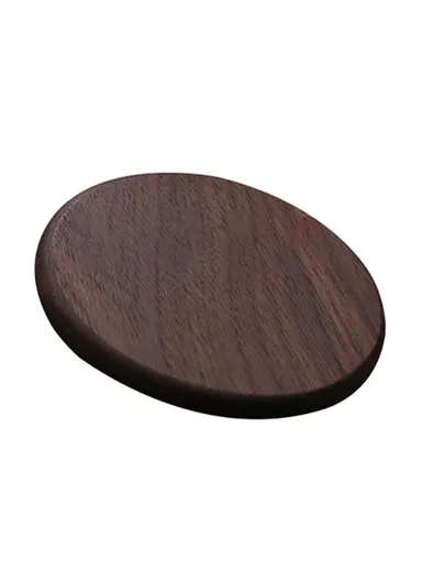 8.8cm Black Walnut Wood Thicken Coaster Kitchen Heat Resistant Tea Coffee Cup Mat Insulation Pad Dining Table Decor - Round