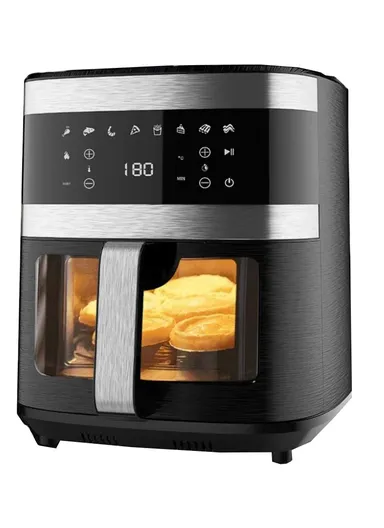 1500-1700W 7L Digital Air Fryer With Safety Power, Cool Touch Handle &amp; Adjustable Temperature QCF149 (L30 x W28 x H34)cm