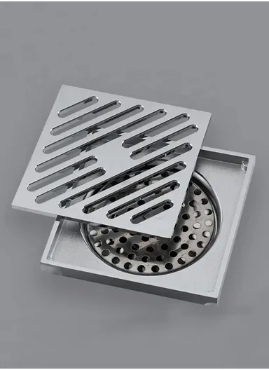 Round Drainer With Brass Body For Bathroom G81050 (L10 x W10 x H4)cm