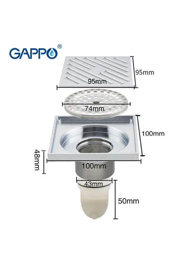 Round Drainer With Brass Body For Bathroom G81050 (L10 x W10 x H4)cm