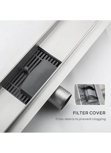 7x60cm Stainless Steel Long Floor Drainer For Bathroom G86007-3