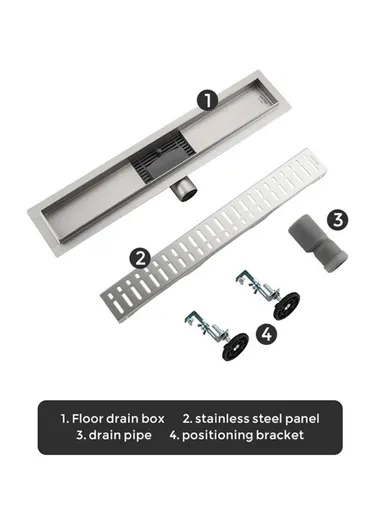 7x60cm Stainless Steel Long Floor Drainer For Bathroom G86007-3