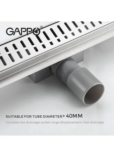 7x30cm Stainless Steel Long Floor Drainer For Bathroom G83007-3