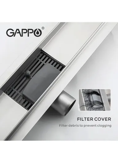 7x30cm Stainless Steel Long Floor Drainer For Bathroom G83007-3