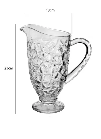 330ml 6 Pcs Luxurious Set Transparent Glass Cup With 1.2L Glass Jug