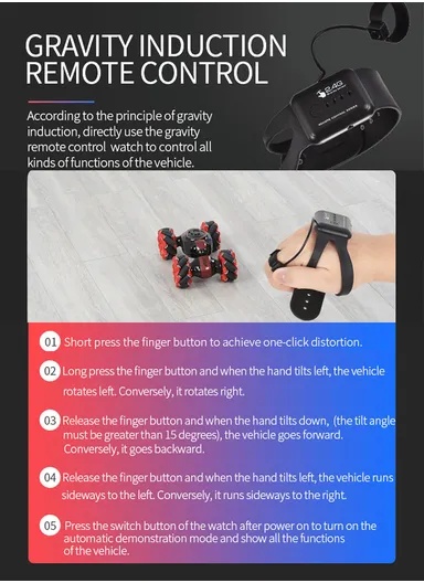 Plastic Side-Walk High-Speed Tire With Remote &amp; Gesture Control Watch LH-C019S (L32 x W18 x H6)cm