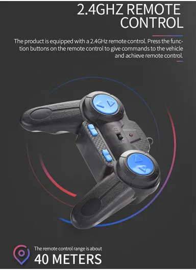 Plastic Side-Walk High-Speed Tire With Remote &amp; Gesture Control Watch LH-C019S (L32 x W18 x H6)cm