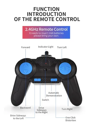 Plastic Side-Walk High-Speed Tire With Remote &amp; Gesture Control Watch LH-C019S (L32 x W18 x H6)cm