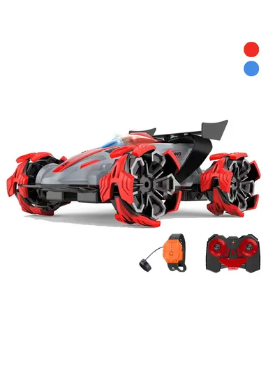 2.4G Spray Stunt 360 Degree Remote Control &amp; Gesture Control Watch Rolling Car For Kids LH-C043B (L30 x W24 x H16)cm